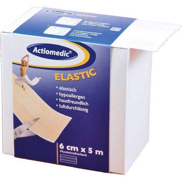 Stein HGS Wundschnellverband Actiomedic®, Elastic /Textilgewebe/ 80mm /Hautfarbe, 25469