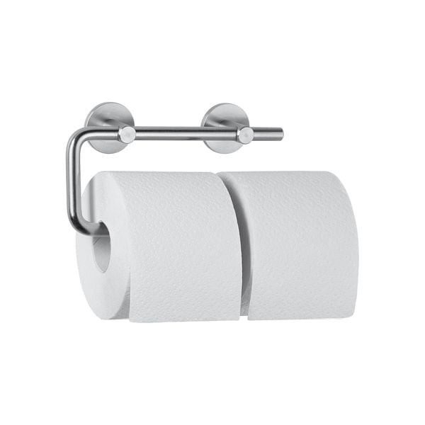 Wagner EWAR Zweifach-Toilettenpapierhalter AC252, hochglanzpoliert, 731252