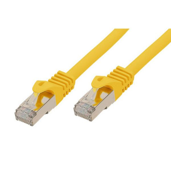 shiverpeaks BASIC-S, RJ45 Patchkabel S/FTP, PIMF, Rohkabel CAT 7 Halogenfrei, gelb, 0,25m, BS75511-0.25Y