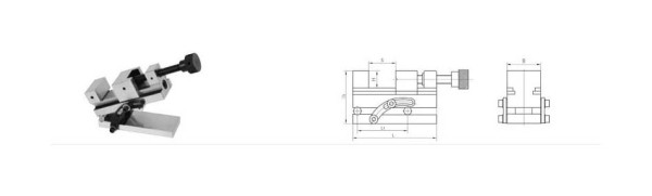 MACK Sinus-Schraubstock mit Gewindespindel TMV-SB 63 mm, 14-TMV-SB63