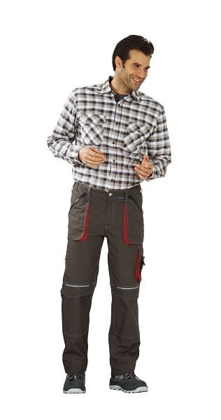 Planam Basalt Bundhose, oliv/rot, Größe 24, 2823024