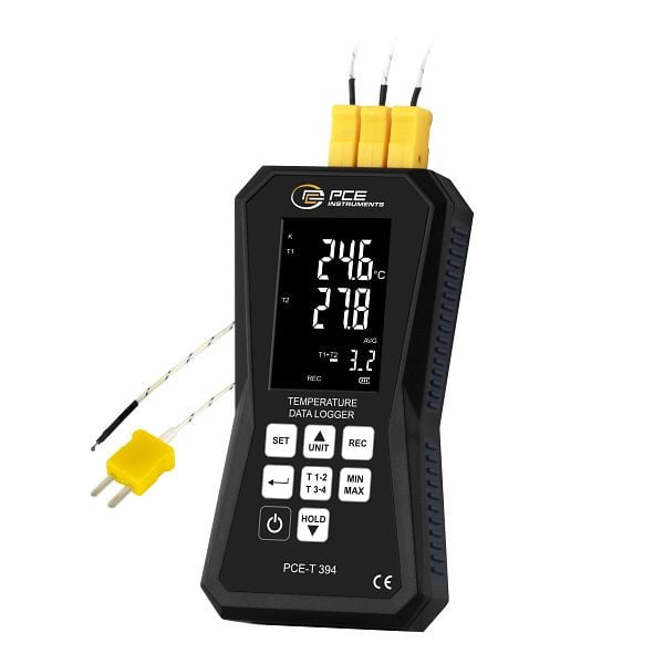 PCE Instruments 4-Kanal-Thermometer mit Datenlogger, PCE-T 394