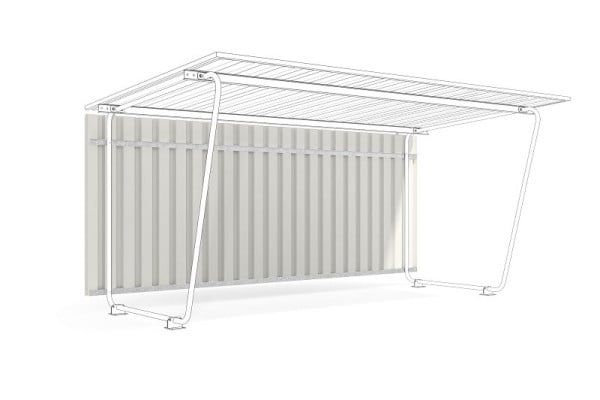 WSM Rückwand für Siegen S18 Trapezblech, 102001544