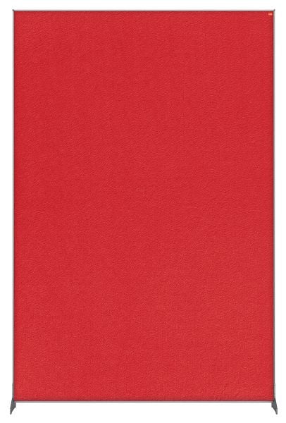 Nobo Impression Pro Stellwand Filz 120x180cm, Farbe: Rot, 1915527