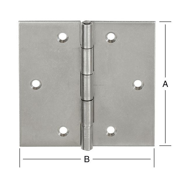 Vormann käntige Scharniere, gerollt, 40 x 40 mm, VE: 10 Stück, 092033000