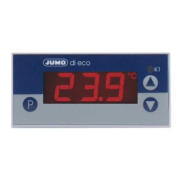 JUMO Digitales Anzeigeinstrument für Widerstandsthermometer, 1 Relais, AC 230V, für Pt100zl, Pt1000zl, KTY2X-6, 00411579