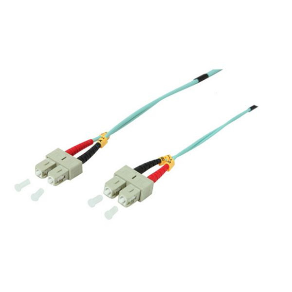 shiverpeaks BASIC-S, Duplex Patchkabel SC/SC 50/125µ, OM3, aqua, 3,0m, BS77923/3