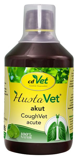 cdVet HustaVet akut 500ml, Länge: 7,6 cm, Breite: 7,6 cm, Höhe: 16,1 cm, 6016