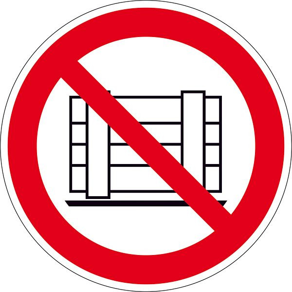 SafetyMarking Verbotsschild, Abstellen oder Lagern verboten, Ø 40 cm, Folie, selbstklebend, 21.0902