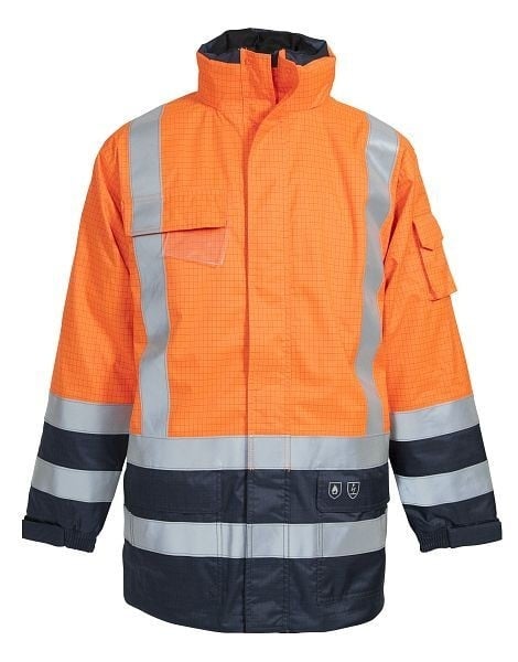 ELKA Securetech Multinorm Parka Farbe: Warnorange/Marine Größe: M, 086150R031.M