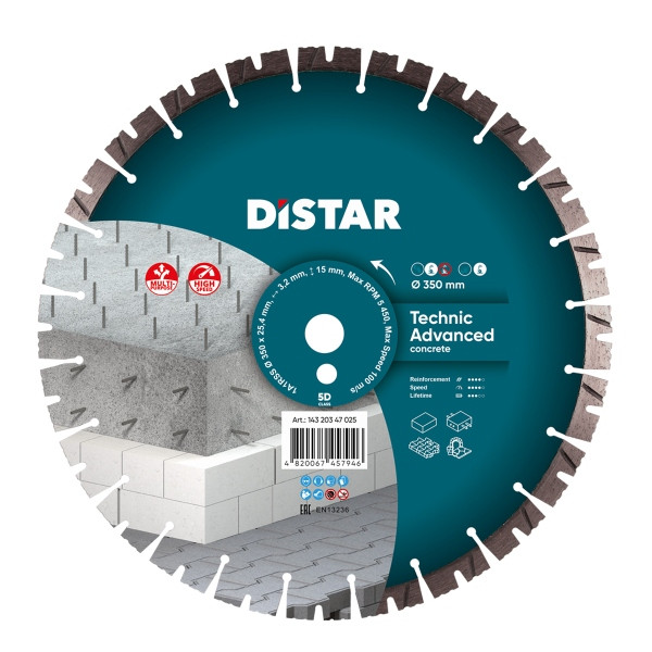 Distar Diamanttrennscheibe 1A1RSS 350 Technic Advanced, 14320347025