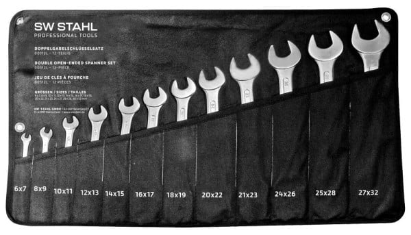 SW-Stahl Doppelgabelschlüsselsatz, 6-32 mm, 12-teilig, 00312L