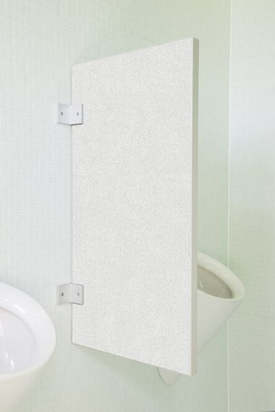 KEMMLIT Standard Urinaltrennwand Novara aus Holzwerkstoff Granitweiß, 15120002