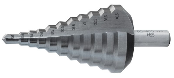 SW-Stahl Stufenbohrer, HSS-G, 6,5-40,5 mm, 82418L