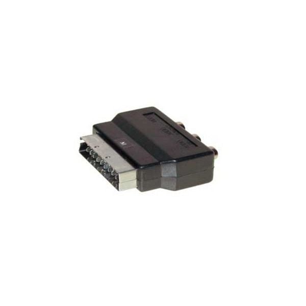 S-Conn Scart-Adapter mit 3 Cinchkupplungen, IN, 94032