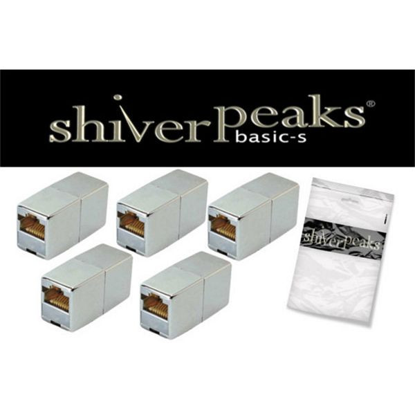 shiverpeaks BASIC-S, cat 5 Kabelverbinder RJ45 -metallisiert-geschirmt, BS75005-M