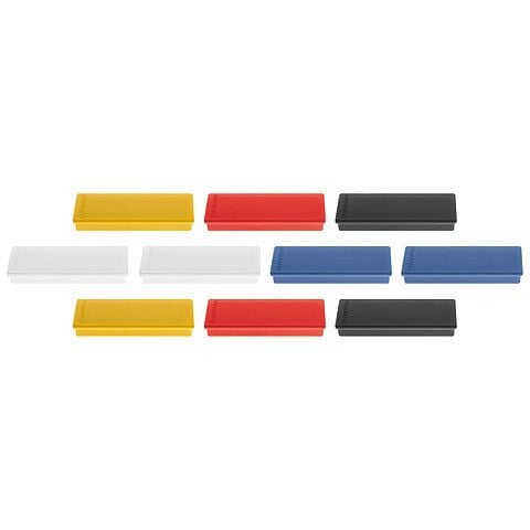 Magnetoplan Rechteckmagnete, Farbe: sortiert, VE: 10 Stück, 1665110