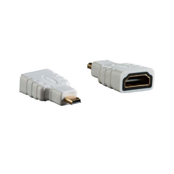 S-Conn Adapter, HDMI-A Kupplung auf HDMI-D Stecker micro, weiß, 4K2K kompatibel, 77413-W