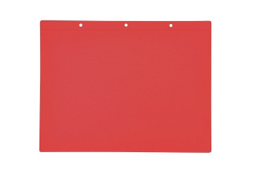 KROG Kennzeichnungstasche mit Aufhängelochung, A4 quer, rot, 5901009R