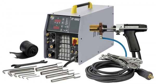 HBS Geräteset IT 1002 (Gas) 400 V komplett mit A 12 mit Schutzgas-Stativ PSS-2, Massekabel und Gerätezubehör ARC Gas 6 bis 12 mm, IT1002A12G+