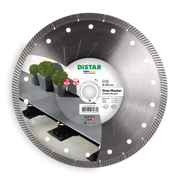 Distar Diamanttrennscheibe 1A1R 230X22,23/H Gres Master, 81120528026