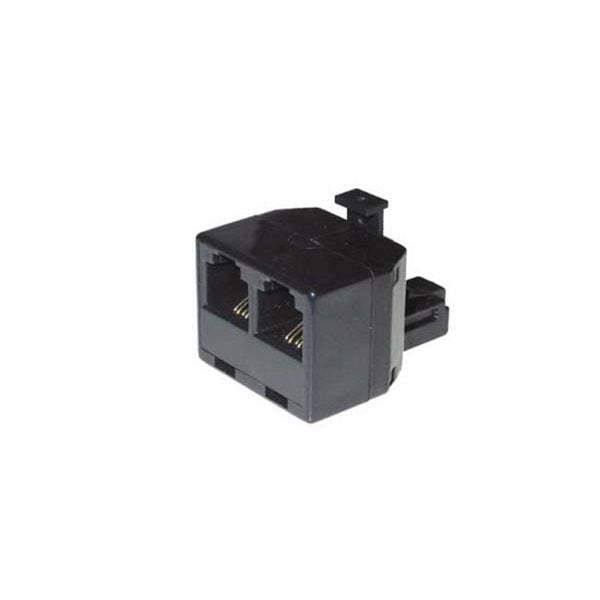 S-Conn Western-Stecker 6/6 auf 2 Western-Kupplung 6/6, Festadapter, 71230-6