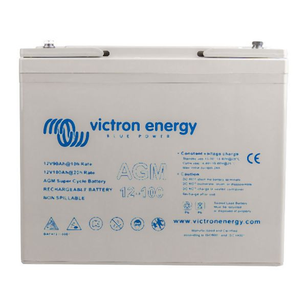 Victron Energy AGM 12V 100Ah Super Cycle Batterie C20, 2-67-012245