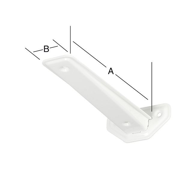 Vormann 3F-Linearkonsole 190 mm, weiß, VE: 4 Stück, 000166190W