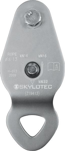 Skylotec Umlenkrolle mit Einbindebolzen Enter Roll B, Aluminium, oval, 24 kN, H-073