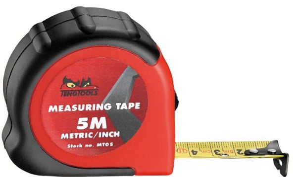 Teng Tools Maßband, metrisch/Inch, 5 m, MT05