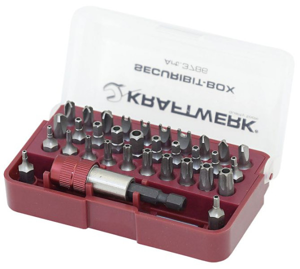 Kraftwerk Spezial-Bit-Box, 1/4", 33tlg, Bitlänge: 25 mm, 3786