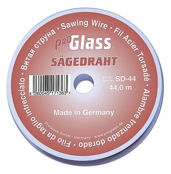 ProGlass Sägedraht SD, Ø 0,80 mm, 44 m auf Kunststoffspule, SD-44