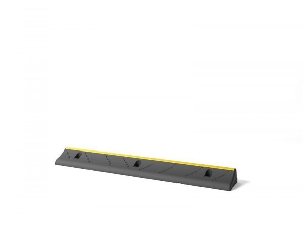 Boplan Wheel Stop S, LKW-Reifenstopp, Maße 1000x140x75 mm, 3x Befestigungen, schwarz, PPWS0750-0140-1000BL