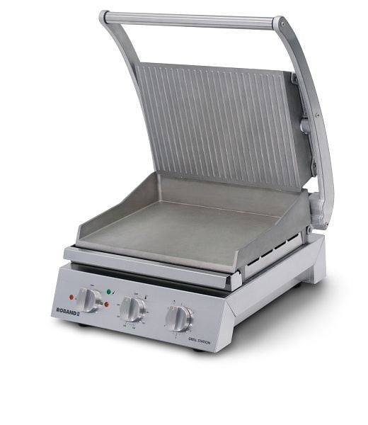 Roband Grill-Station GSA610R-F mit Aluminiumdruckgussplatten mit eingegossenen Heizelementen sowie optionalen Teflonbögen, GSA610R-F