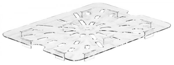 Cambro GN-Abtropfplatte 1/2 Klar, VE: 6 Stück, 20CWD135