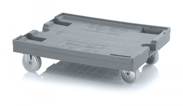 Auer Transportroller Maxi mit Polyamid-Rädern 80 x 60 cm, 4 Lenkräder mit Fadenschutz, RO 86 PA FA