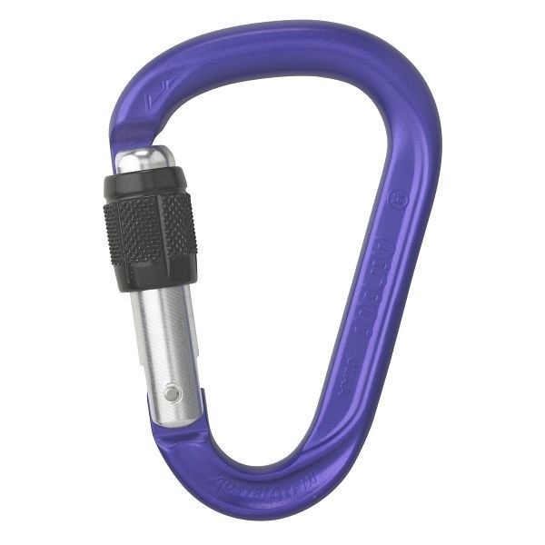 AustriAlpin Karabiner HMS MINI.MI, Schraubverschluss, eloxiert, purple, VE: 40 Stück, KO11B-P