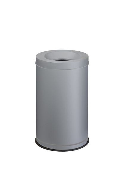 Orgavente GRISU, Sicherheits-Abfallbehälter aus pulverbeschichteter Stahl Farbe grau, H x Ø 770x463 mm, 120L, 770042