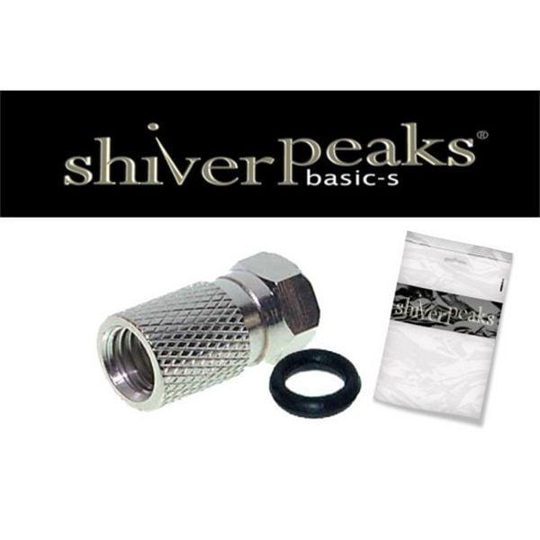 shiverpeaks BASIC-S, F-Stecker 7,5, mit Dichtungsring, mit großer Mutter, BS85012-R