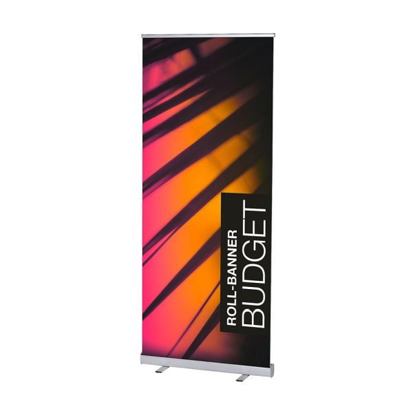 Showdown Displays Roll-Banner Budget 85x200cm, silber, RBB085