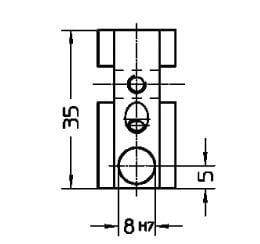 HELIOS PREISSER Tasterhalter, kurz, 35 mm, 739164