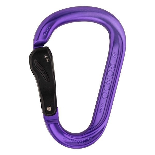 AustriAlpin Karabiner HMS RONDO Slide-Autolock, eloxiert, purple, VE: 20 Stück, KR43B-P