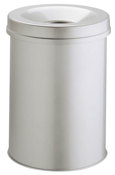 DURABLE Papierkorb Safe rund 15, grau, 330510