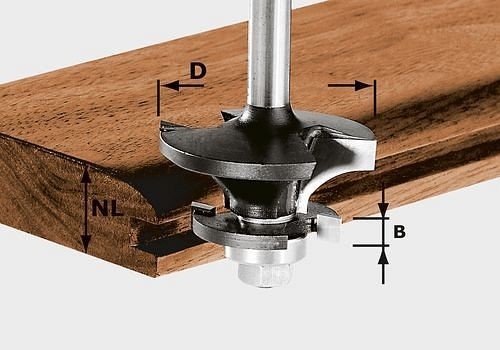 Festool Konterprofilfräser Nut HW S8 D43/21 A/KL, 491129