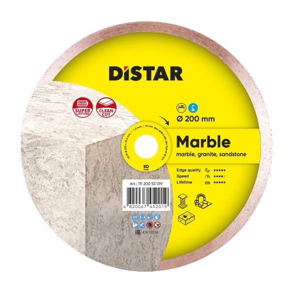 Distar Diamanttrennscheibe 1A1R 200x1,6x10x25,4 Marble, 11120053015