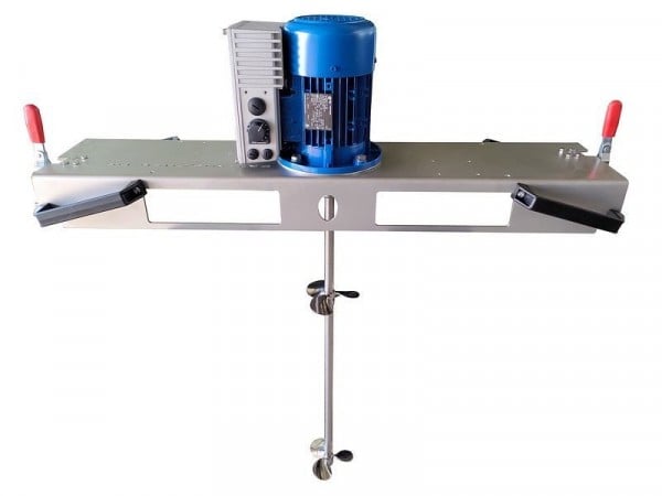 Schwarzer Rührtechnik IBC-Schnellmischer, für Medien bis 600 m/Pas im 1000L IBC, 0,75 KW, 1500 UPM, abnehmbarer Rührwelle, Staplertraverse, CRW-0150-2PK