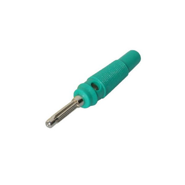 S-Conn Laborstecker mit Querloch, 4 mm, grün, 56205-G