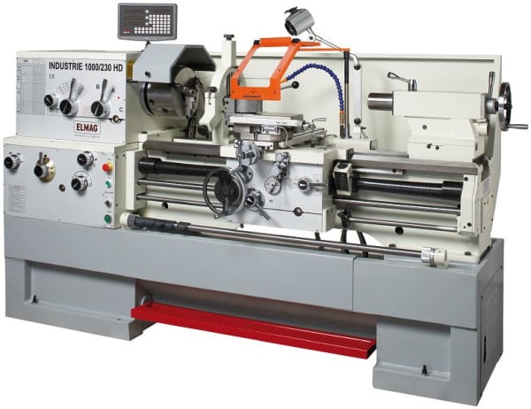 ELMAG Universal-Drehmaschine, Industrie 1000/230 HD, inklusive 3-Achs-Positionsanzeige 'SINO', 88173