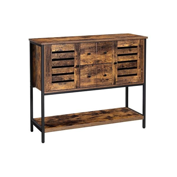 VASAGLE Sideboard mit 2 Schubladen und Türen, LSC082B01