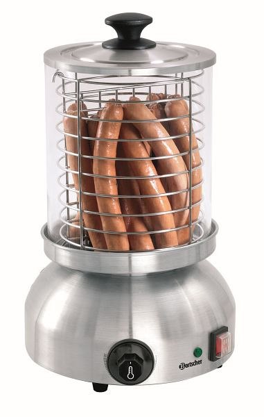 Bartscher Hot-Dog-Gerät, rund, Material: Edelstahl, A120407, 4015613432601